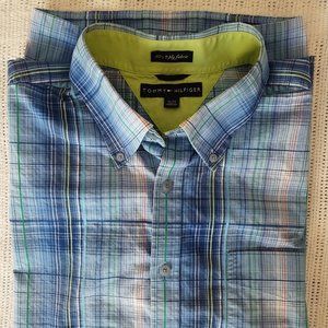 Tommy Hilfiger Men's Short-Sleeve Shirt - Multi-Color - X-Large (VGC)